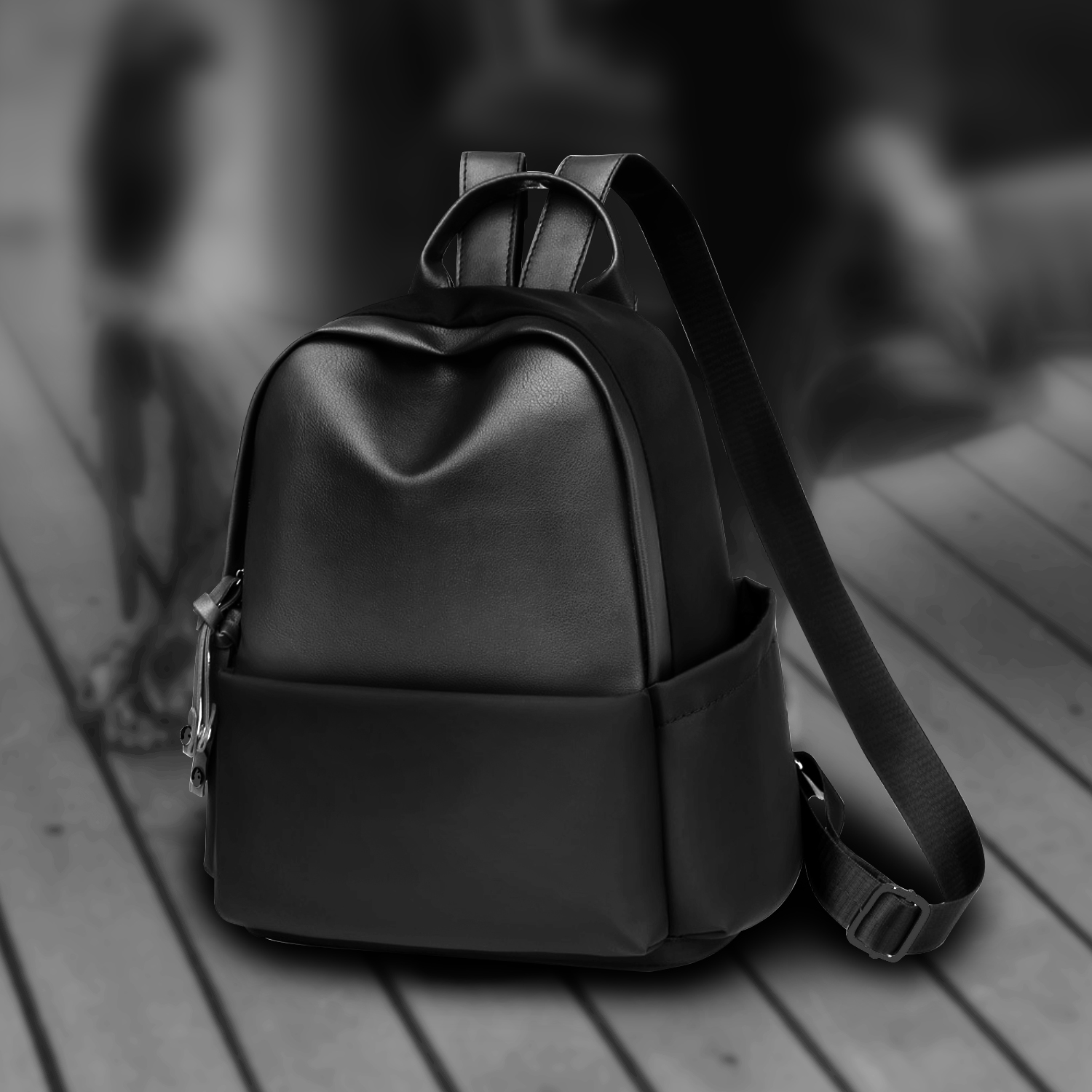 PU Leather Classic Backpack